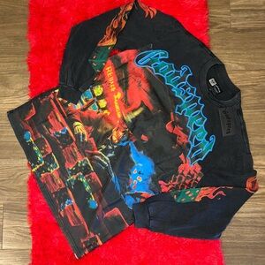 Godspeed Graphic Long Sleeve Tee - Black and Red